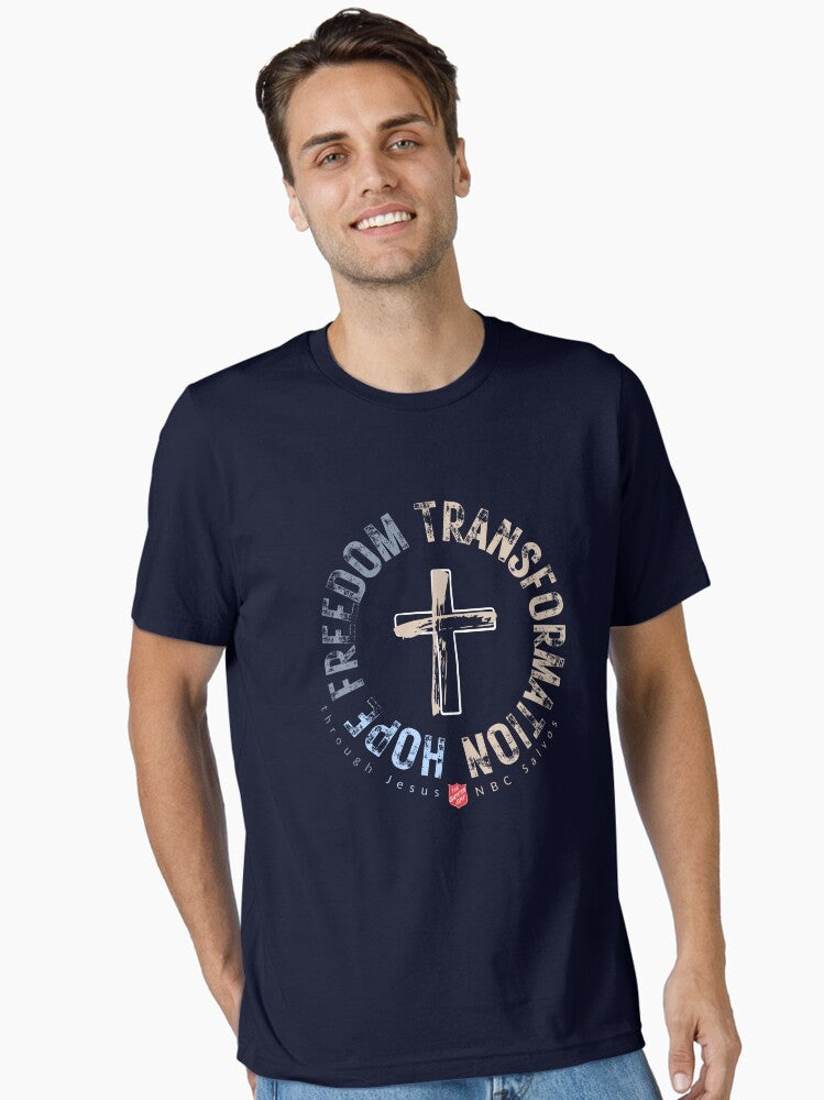 Hope Freedom Transformation Through Jesus Essential Shirt T Shirt Gift Ready