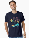 Tropical Cruise Into 2026 New Year Essential T Shirt T Shirt Comfort Fit New Year Trend