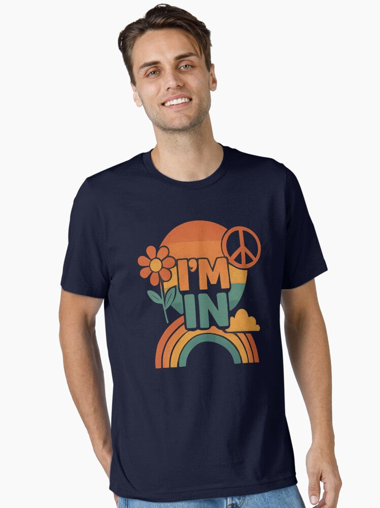 I M In Retro Vintage Typography Design Essential T Shirt T Shirt Premium Print