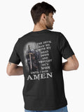 The Devil Saw Me My Head Down Thought He Won Until I Said Amen Essential Shirt T Shirt Premium Print