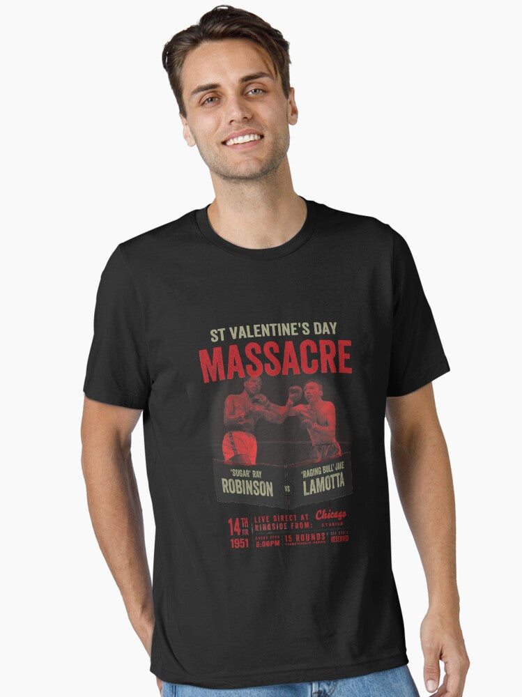 Sugar Ray Robinson vs Jake LaMotta Shirt Essential Shirt T Shirt Clean Design