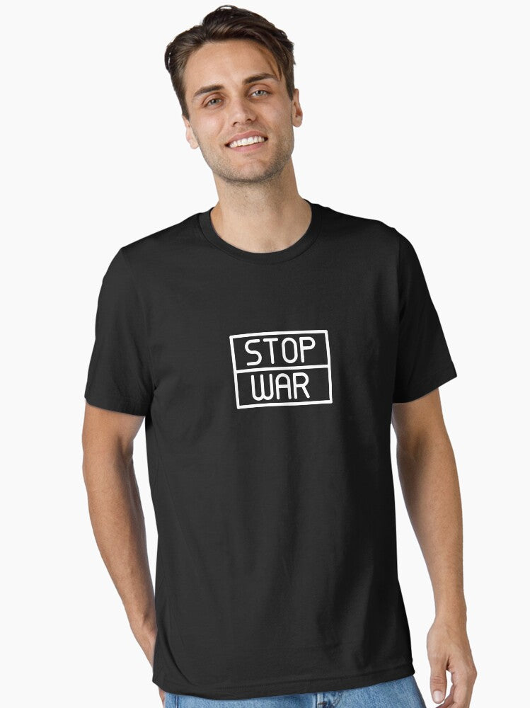Stop War Live Fully Graphic Design Essential Shirt T Shirt Peace Message