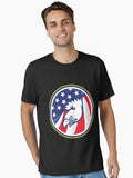 Eagle American Flag Badge Essential Shirt T Shirt Gift Ready