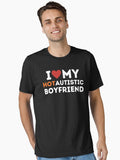 I love my Hot Autistic Boyfriend Essential T-Shirt