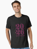 Glitter Magenta 2026 Essential T Shirt T Shirt Premium Print New Year Trend