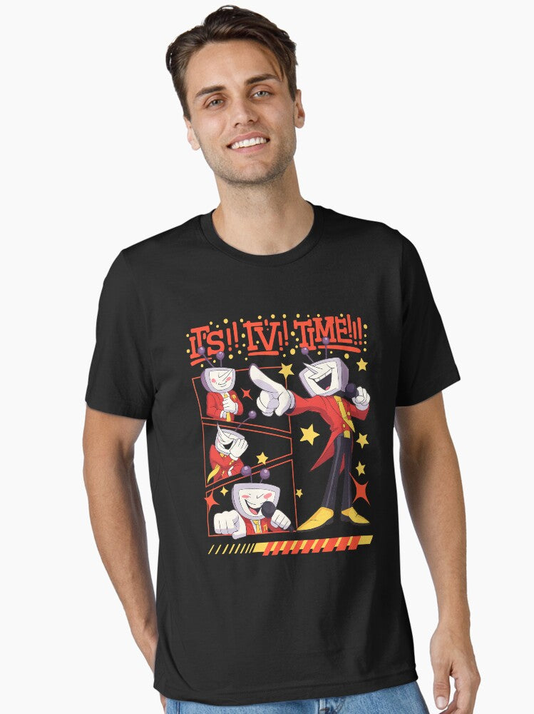Tenna Deltarune Game It s TV Time Meme Funny Tenna Fan DTG Video Game Gamer Essential T-Shirt | Premium Unisex T-Shirt, Trending Graphic Tee