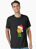 Santa Hat Swinger Upside Down Pineapple Essential T-Shirt | Premium Unisex T-Shirt, Trending Graphic Tee