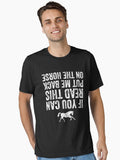 If you can read this put me back on the horse Horse riding Essential T Shirt T Shirt Premium Print Fan Favorite
