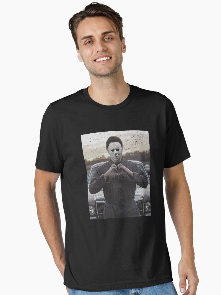 Vintage Myers Ghostface Heart Hands Shirts Funny Halloween Horror Movies Fan Gift M4617 Essential T Shirt T Shirt Clean Design