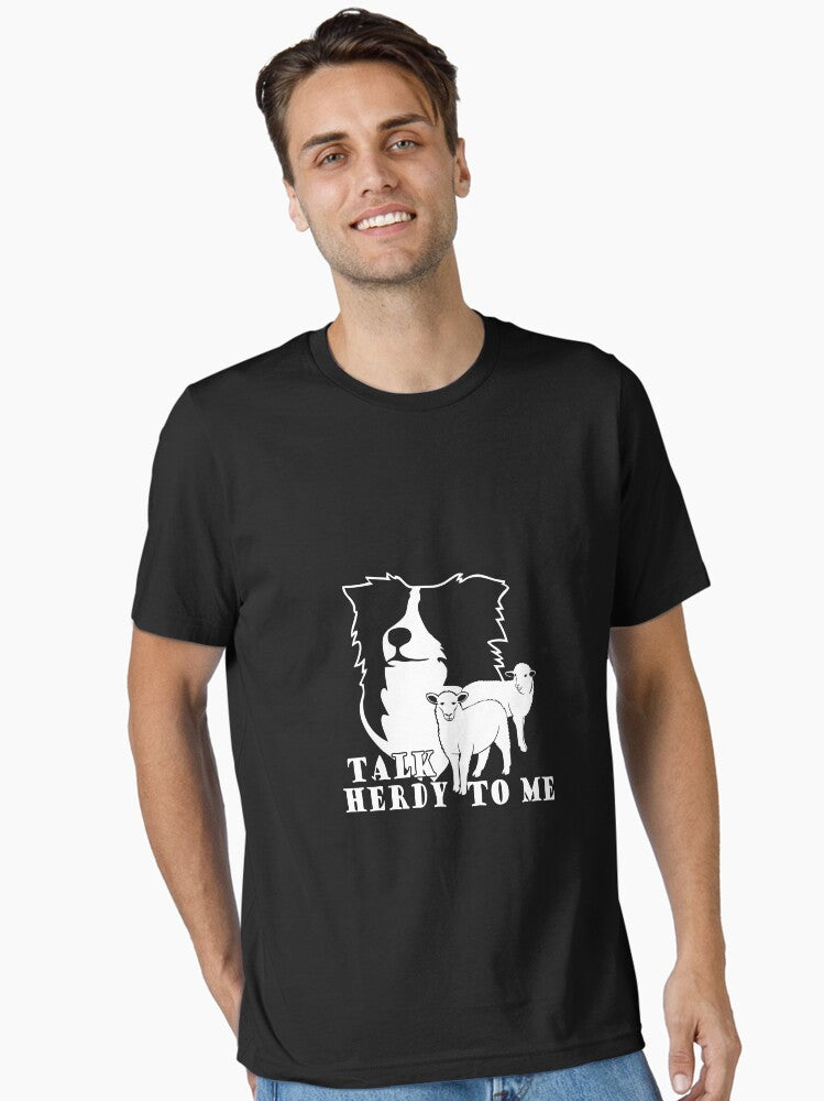 Talk Herdy To Me Funny Border Collie Herding