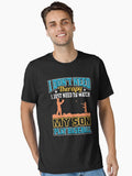 Baseball I Dont Need Therapy I Just Need to Watch My Son Play Essential T Shirt T Shirt Trending US Best Seller Look