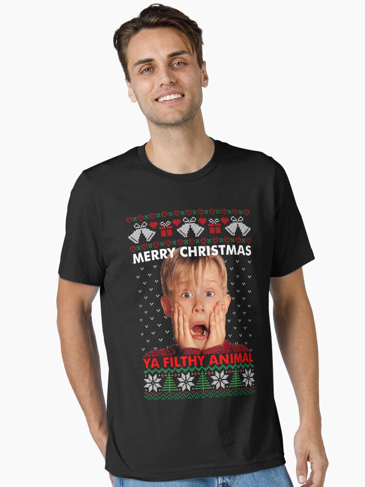 meme funny kevin scream ugly sweater Essential T-Shirt | Premium Unisex T-Shirt, Trending Graphic Tee