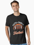 Faith Family Football Sunday Day Church Essential T Shirt T Shirt Cute Design