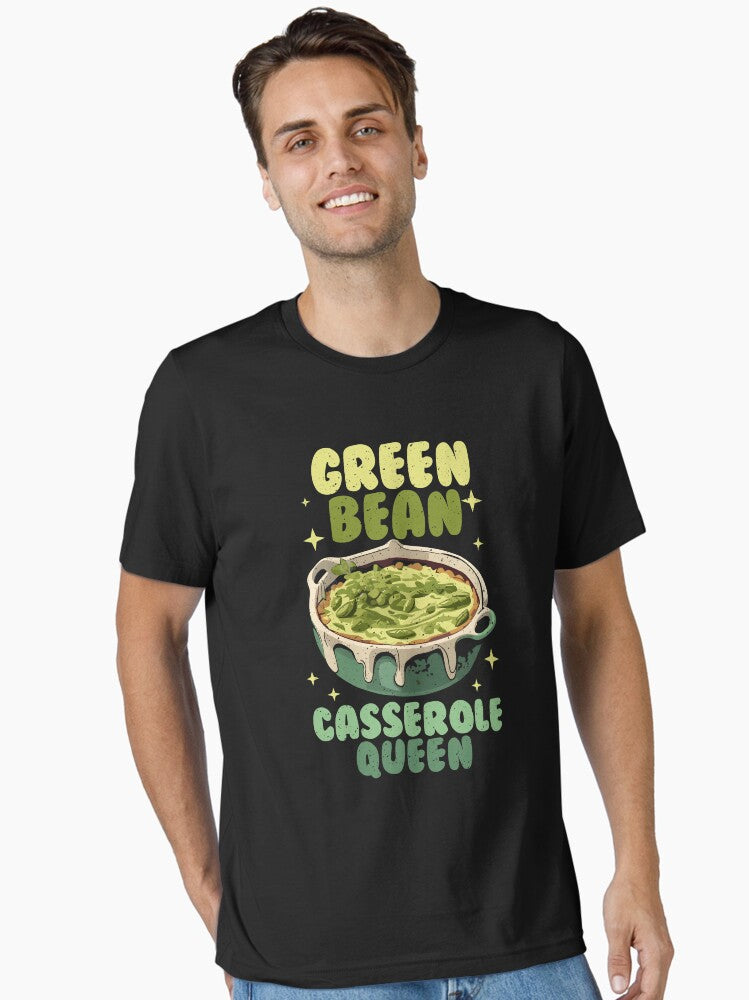 Green Bean Casserole Queen Retro Quote Essential T Shirt T Shirt Premium Print Everyday Wear