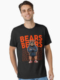 Retro Bear Football City Football For Men Women Boys Girls Kids Essential T Shirt T Shirt Everyday Wear