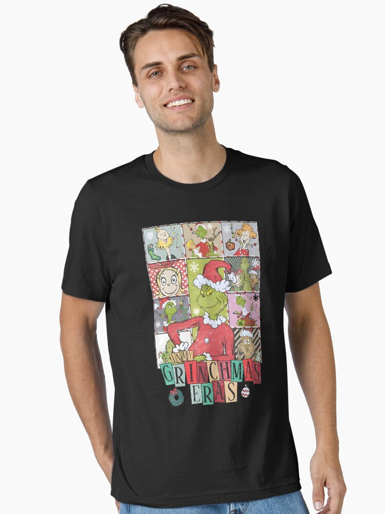 Grinchmas Eras Shirt Grinch Christmas Shirt Retro Grinch Tour Christmas Essential T Shirt T Shirt Holiday Trending Chris