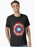 Captain Autism Aspergers Awareness Superhero Puzzle Shield Essential T-Shirt