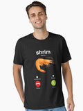 Shrim is calling misspelled funny shrimp calling meme Essential T-Shirt | Premium Unisex T-Shirt, Trending Graphic Tee
