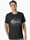Christmas Believe Santa Claus Believe Christmas Kids Men Women Essential TShirt T-Shirt | Cute Festive Style | Top Pick For Gifting