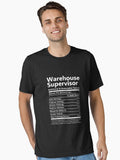 Warehouse Supervisor T Shirt Nutritional Undeniable Factors Item Tee Essential T Shirt