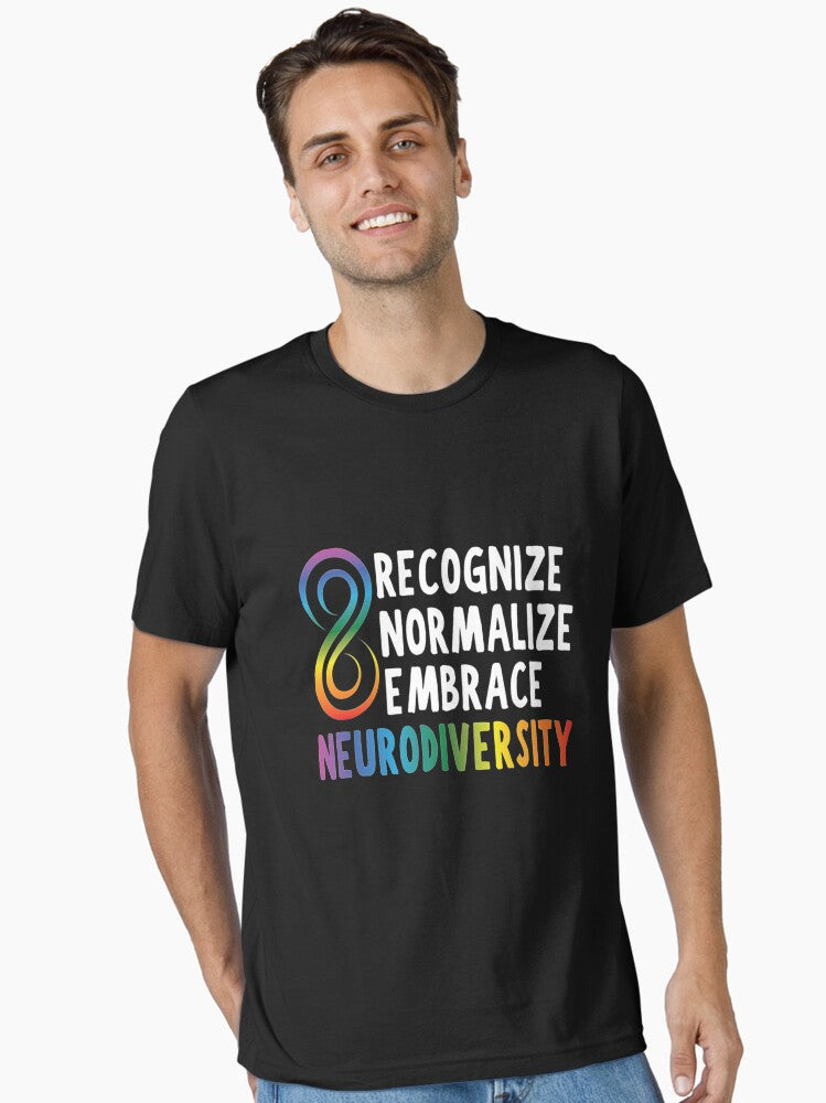 Novelty Neurodiversity Rainbow Infinity Women Men Girl T- Essential T-Shirt
