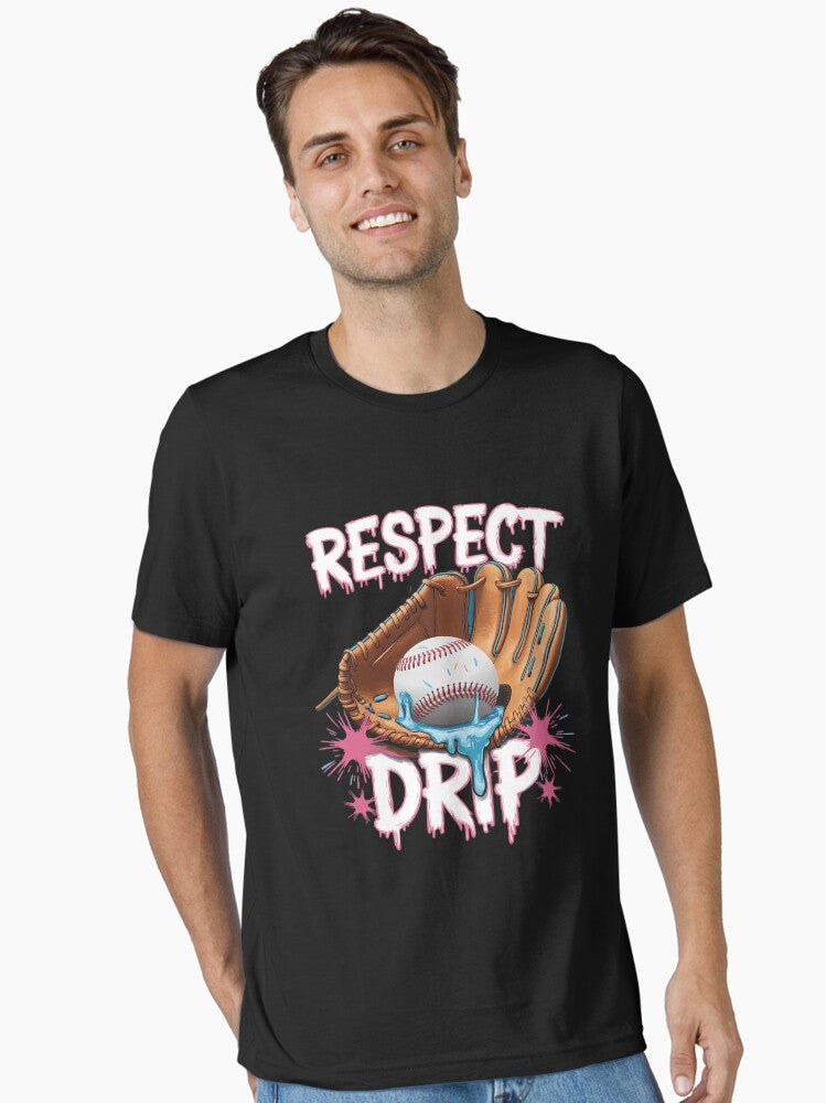 Respect The Drip Baseball Glove Drip Ice Cream Sprinkles Essential T Shirt T Shirt High Search Demand Limited Drop Feel