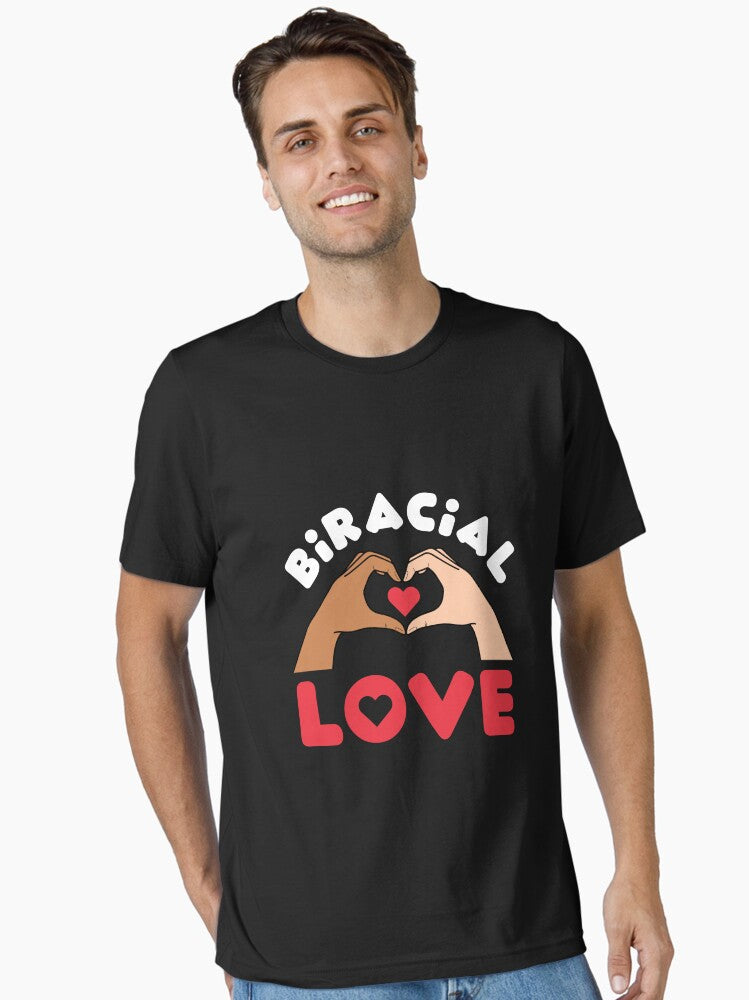 Biracial Love Mixed Race Couple Interracial Essential Shirt T Shirt Premium Print