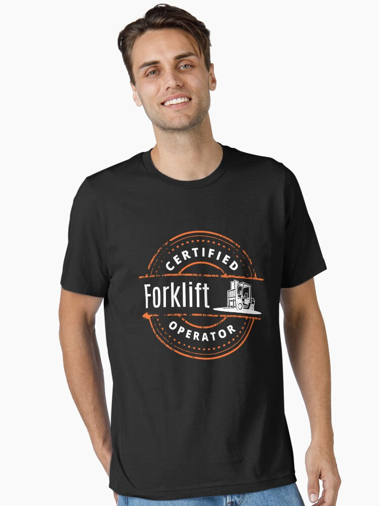 Certified Forklift Operator Gabelstapler Essential T Shirt