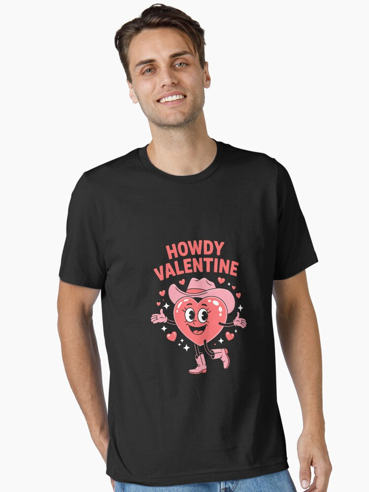 Cute howdy valentines day Essential Shirt T Shirt Clean Design