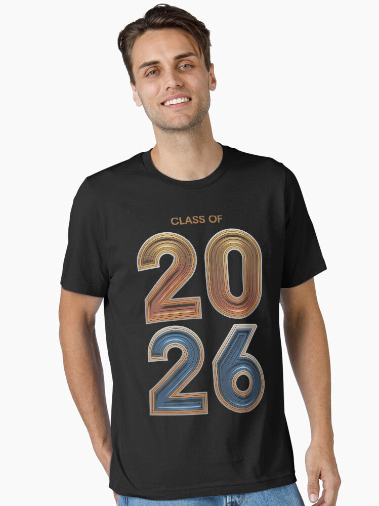 Class of 2026 College University High School Future Graduate Essential T Shirt T Shirt Comfort Fit Modern Aesthetic
