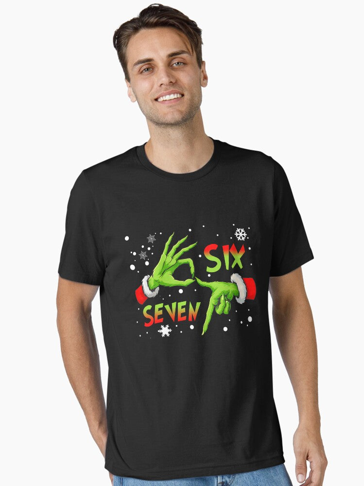 Grinch 67 Meme Humor 6 7 Funny Six Seven Gen Z Alpha Slang Christmas Essential T Shirt T Shirt Holiday Trending Christma
