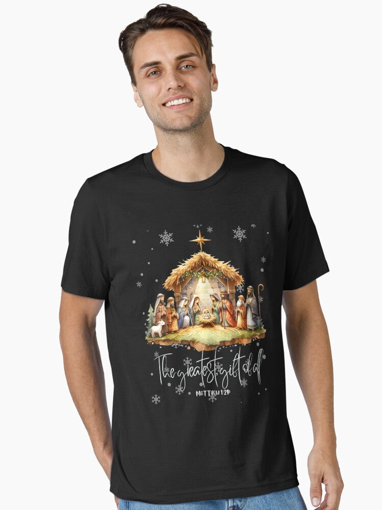 Best Ever Christmas Cool Jesus Nativity Scene Christian Essential Shirt T Shirt US Market