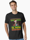 Charlie Hunnam Ed Gein Yes Mother Funny Christmas Meme Essential T-Shirt | Premium Unisex T-Shirt, Trending Graphic Tee
