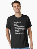No Sleep Bus Club Another Club Plane Next Place Essential T-Shirt | Premium Unisex T-Shirt, Trending Graphic Tee