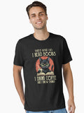I Read Books and I Know Things Funny Reading Cat Coffee Lover Essential T Shirt T Shirt Best Seller Look Daily Comfort
