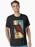 Vintage American Bald Eagle Essential Shirt T Shirt Premium Quality