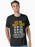 Funny Ask Me About Adhd Autism Mental Health Awareness Essential T-Shirt