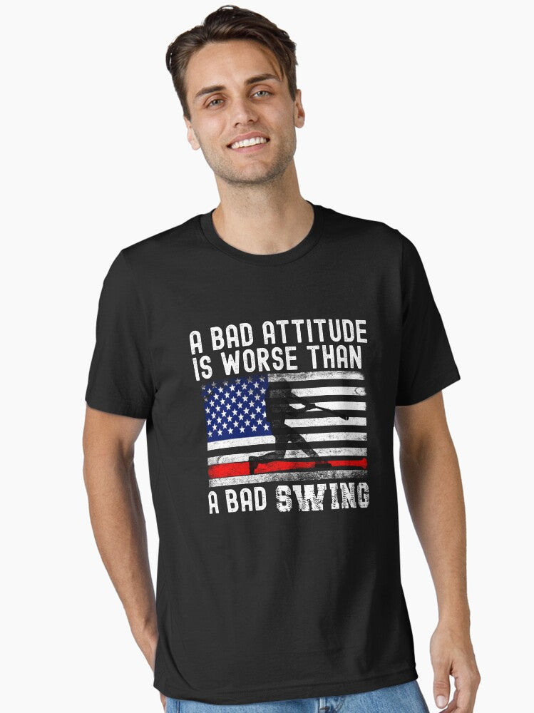 A Bad Attitude Is Worse Than A Bad Swing Essential T Shirt T Shirt Trending US Best Seller Look