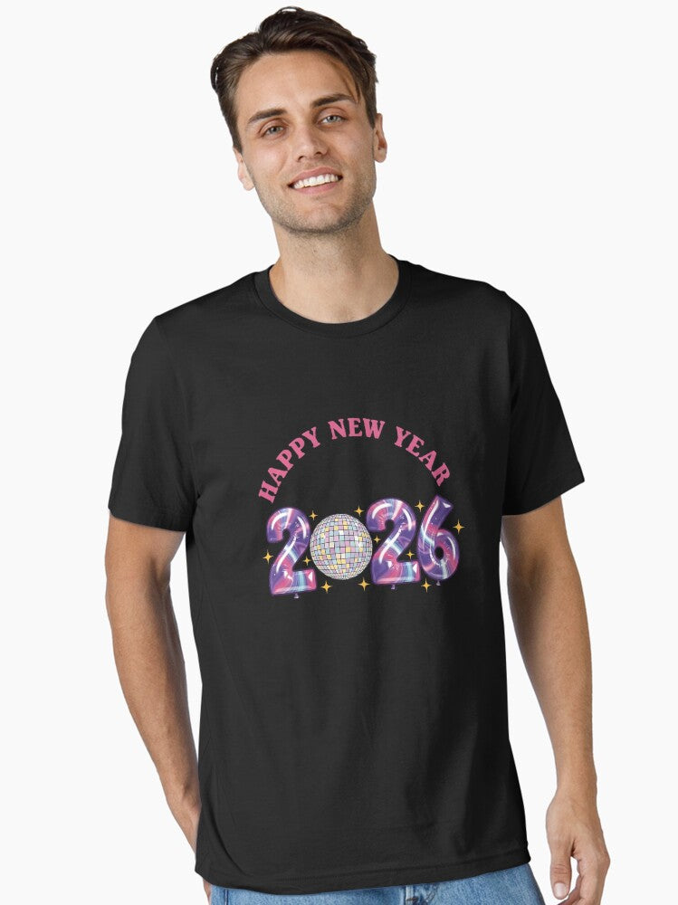 Happy New Year Party 2026 Ballon Family Essential T Shirt T Shirt Trending US Gift Ready