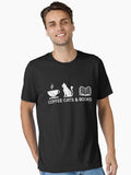 Coffee Cats And Books Essential T Shirt T Shirt Best Seller Look Top Rated Design