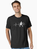Table Tennis Player Ping Pong Heartbeat Essential Shirt T Shirt US Market