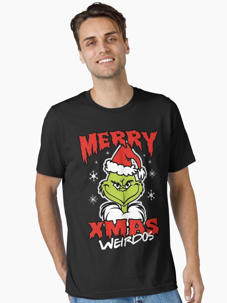 Funny Grinch Merry Grinchmas Funny Christmas Cartoon Design Essential T Shirt T Shirt Holiday Trending Christmas Season