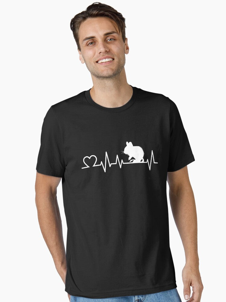 Degu heartbeat rodent owner gift Essential T Shirt T Shirt Premium Print Hot Right Now