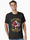 i'm just here to empty my sack santa rude innuendo Essential T-Shirt | Premium Unisex T-Shirt, Trending Graphic Tee