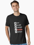 Eat Sleep Cricket Repeat Design For Cricket Lovers Essential Shirt T Shirt Gift Ready