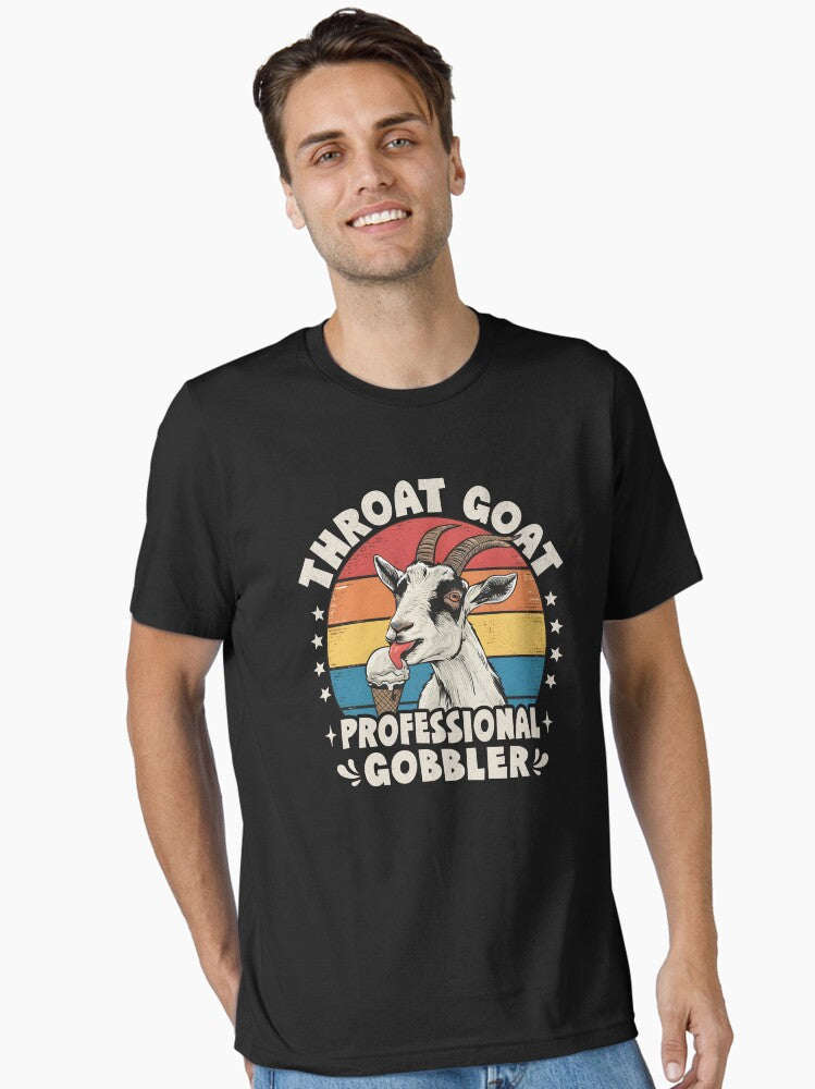 Throat Goat - Funny Goat Meme Essential T-Shirt | Premium Unisex T-Shirt, Trending Graphic Tee