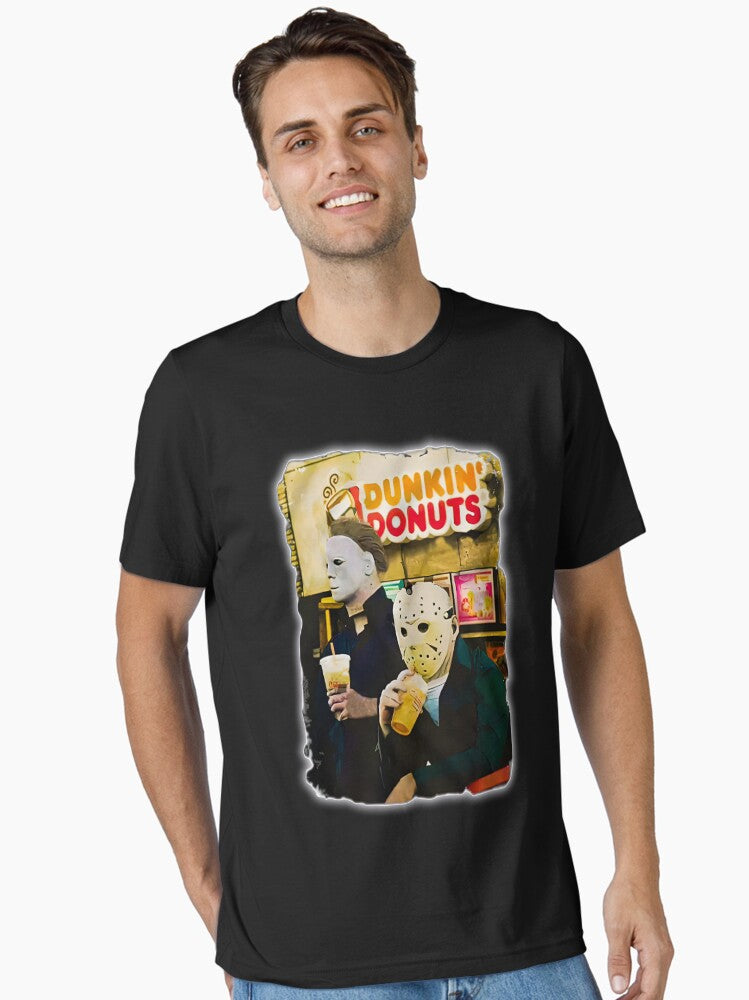 Jason Dunkin Donuts Halloween movie meme Essential T Shirt T Shirt Gift Ready
