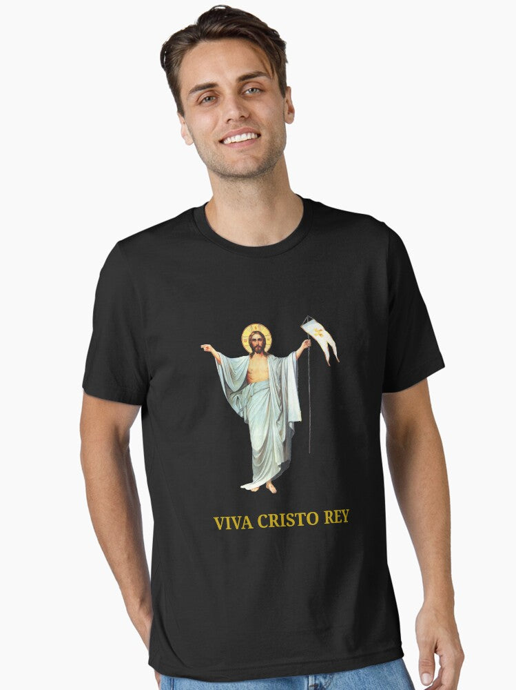 Viva Cristo Rey Live Christ King Essential Shirt T Shirt Minimal Style
