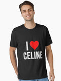 I Love CELINE Vintage Love Heart Valentines Day Essential Shirt T Shirt Gift Ready