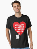 Stealing Hearts And Blasting Farts Essential Shirt T Shirt Clean Design